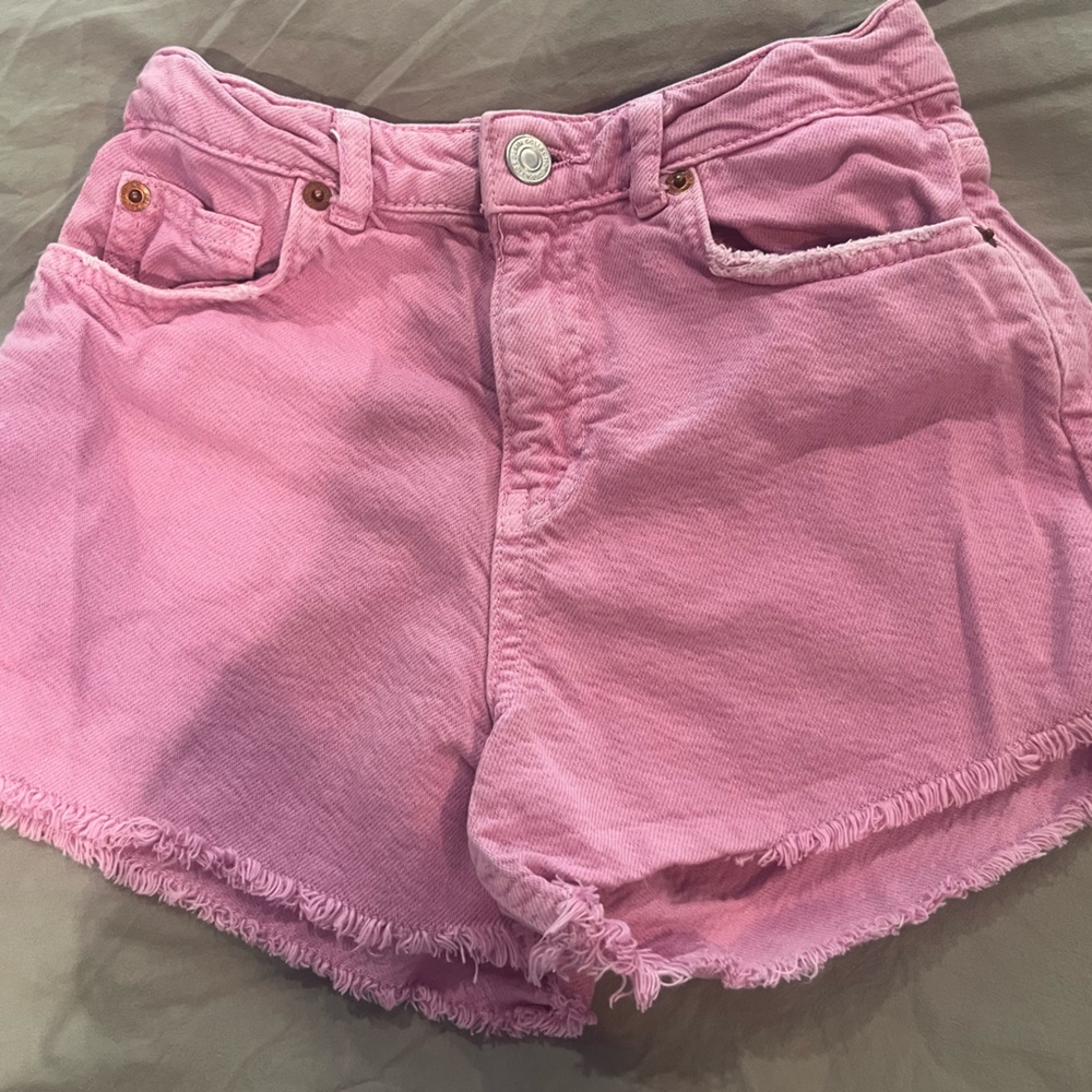 Pink Zara girls shorts